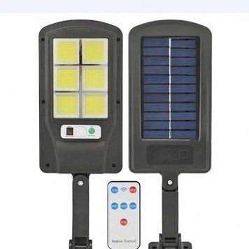 Вуличний ліхтар на стовп із пультом на сонячних батареях Solar Light НА 10 ЛАМП 10507 фото