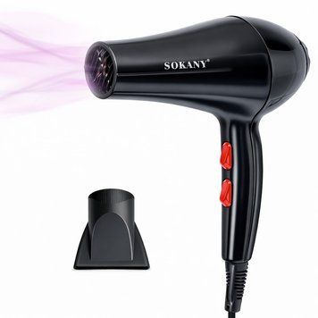 Фен для укладання волосся Sokany SK-2200 з концентратором SK-2200 фото