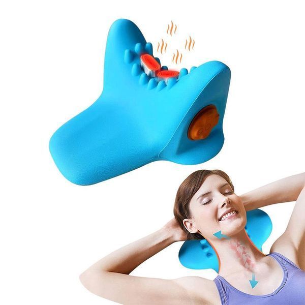 Електричний масажер для шиї LY-471 SPIN PILLOW для зняття м'язової напруги 2052945 фото